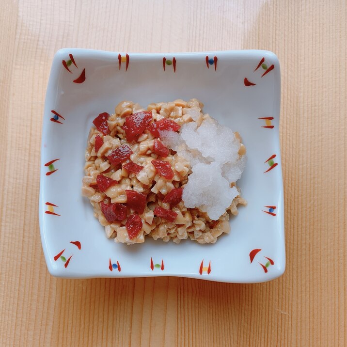 【消化に良い】梅おろし納豆